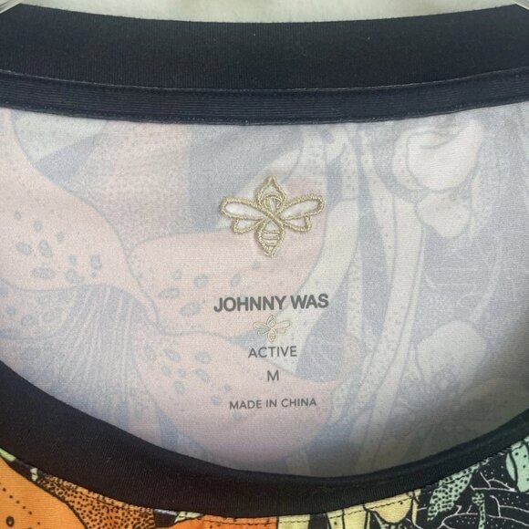 Johnny Was Active Multicolor Nero Sequence Top Long Sleeve Drawstring Hem - Picture 2 of 8